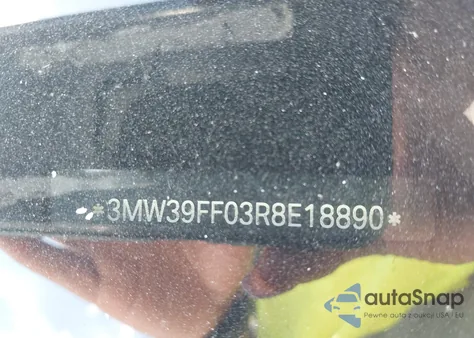 2024 BMW 3 Series 330E из США, поврежденный, VIN 3MW39FF03R8E18890